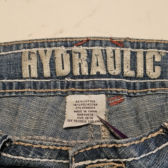 Hydraulic Lola Boot Cut Jeans Women’s Size 15/16 Medium Wash Stretch Denim - Picture 5 of 16